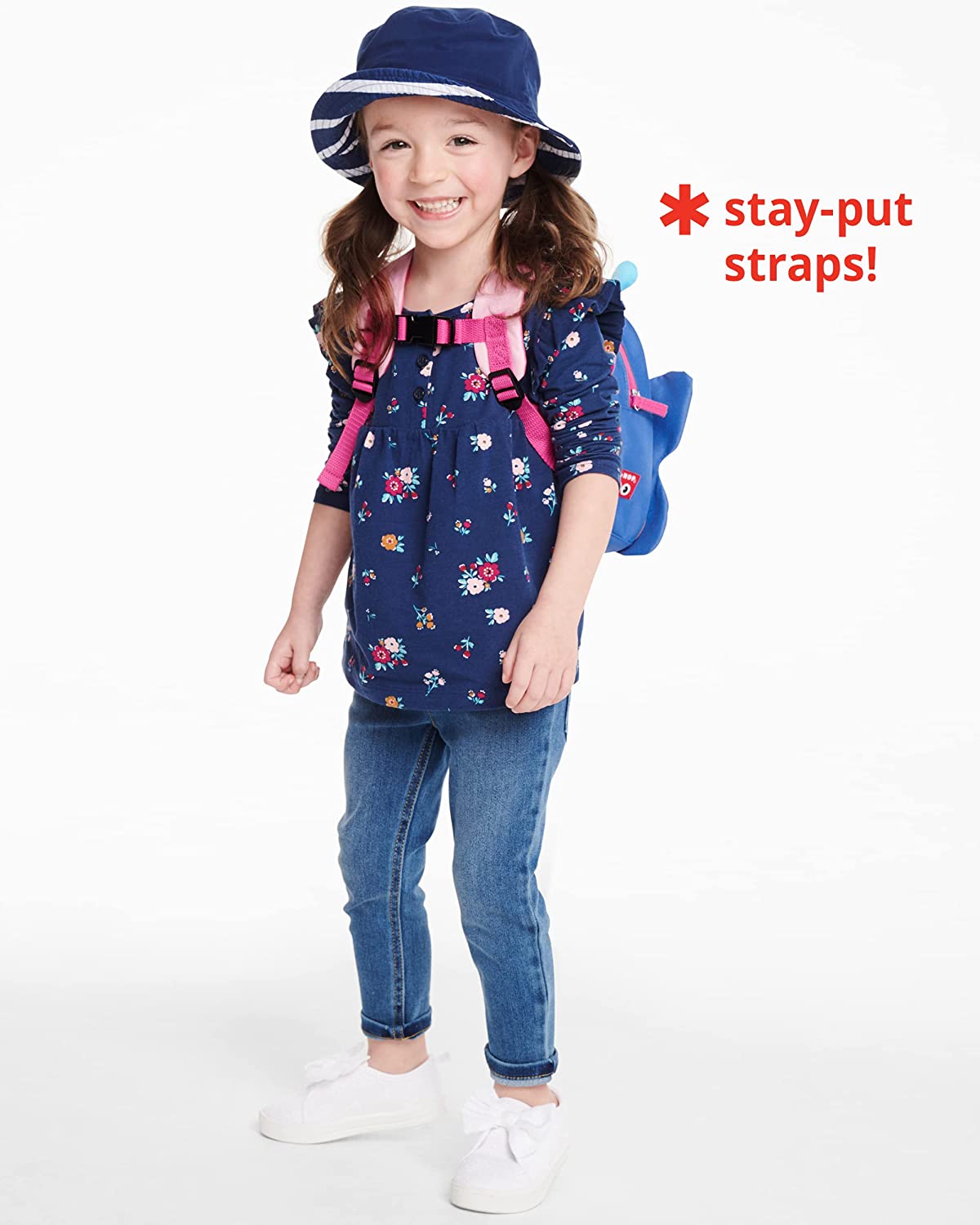 Skip Hop Zoo Little Kid and Toddler Safety Harness Let Backpack, Butterfly for Kids Ages 3+