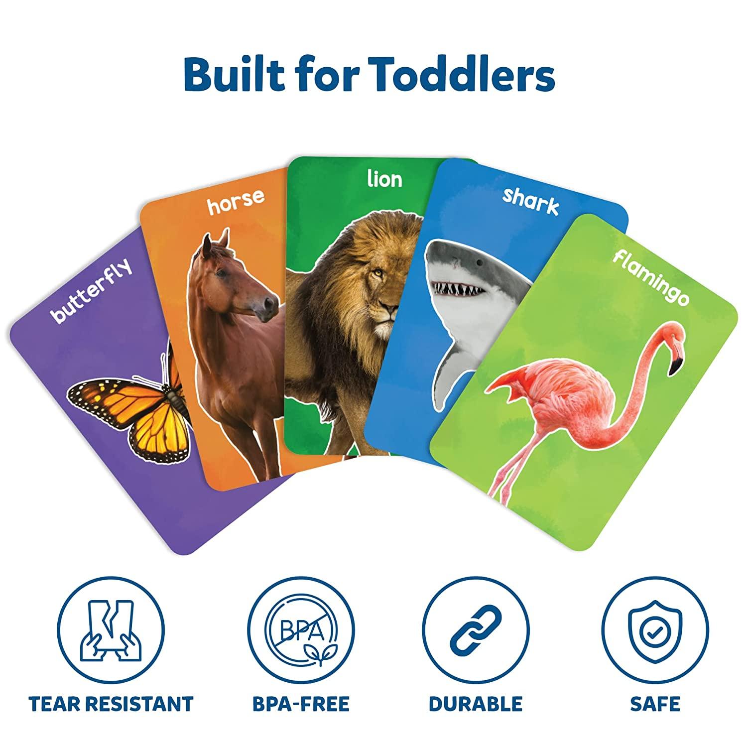 Skillmatics First 100 Animals - 3 in 1 Educational Flash Cards for Ages 2+ - FunCorp India