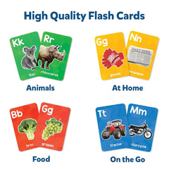 Skillmatics Letters & First 100 Words - 3 in 1 Educational Flash Cards for Ages 2+ - FunCorp India