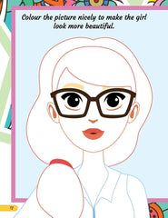 Make A Pretty Face with 100+ Stickers - Interactive Book for Kids Ages 5+ (English)