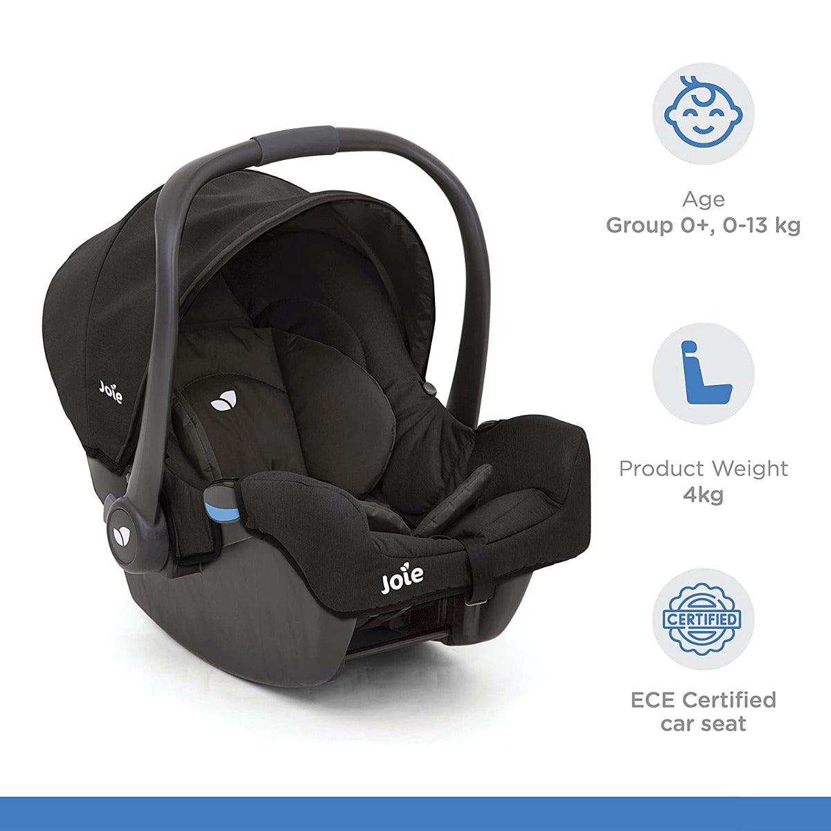 Joie Gemm Infant Carrier Ember - Suitable Rearward Facing Birth for Ages 0-1 Years