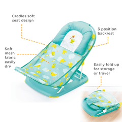 Mastela Deluxe Baby Bather Sea Blue P2 - For Ages 0-1 Years