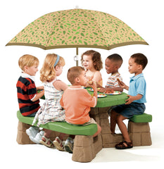 Step2 Naturally Playful Picnic Table with Umbrella for Kids - FunCorp India