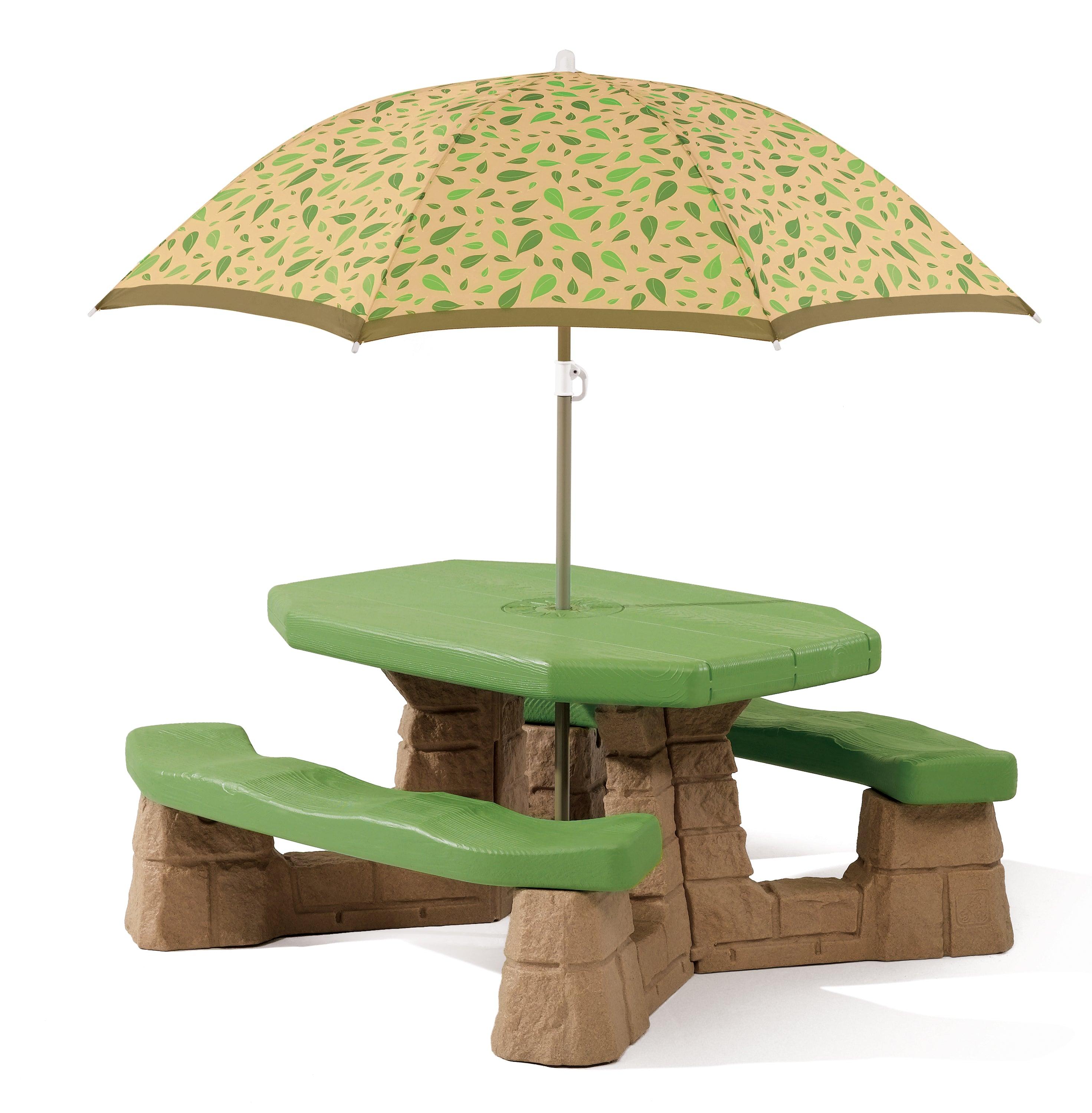 Step2 Naturally Playful Picnic Table with Umbrella for Kids - FunCorp India