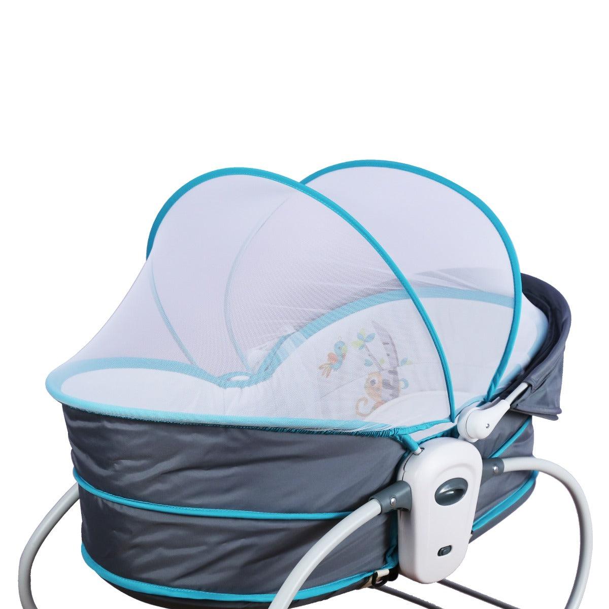 Mastela 5 In 1 Rocker & Bassinet Teal - For Ages 0-4 Years