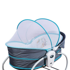 Mastela 5 In 1 Rocker & Bassinet Teal - For Ages 0-4 Years