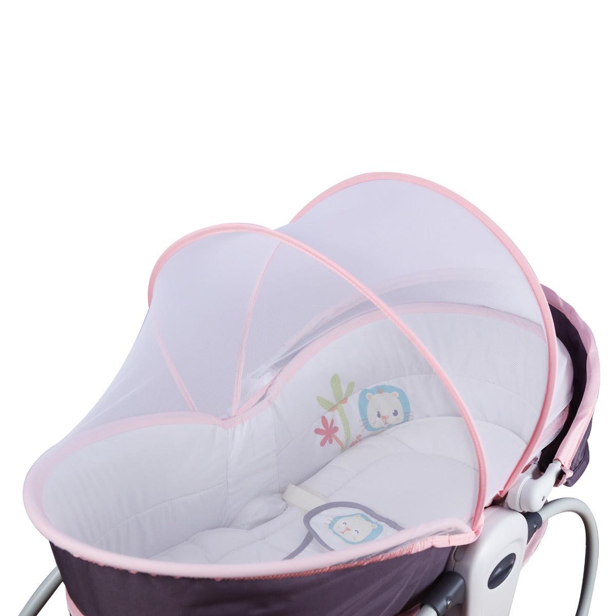 Mastela 5 In 1 Rocker & Bassinet Pink - For Ages 0-4 Years
