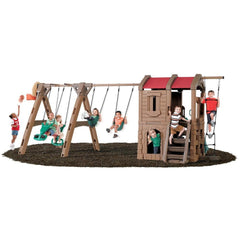 Step2 Naturally Playful Adventure Lodge Play Center with Glider for Kids - FunCorp India