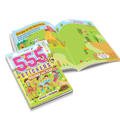 Dreamland 555 Stickers, Holiday and Play Activity and Colouring - An Activity Book for Kids Ages 3+