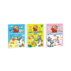 Dreamland Tom and Jerry Copy Colouring and Activity Books Pack - A Drawing Painting & Colouring Book For Kids - Pack of 3 Books(English)