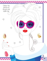 Nail Art and Hair Style- Create and Colour Your Own Nail Art with 150 Glitter Stickers - An Activity Book for Kids Ages 5+ (English)