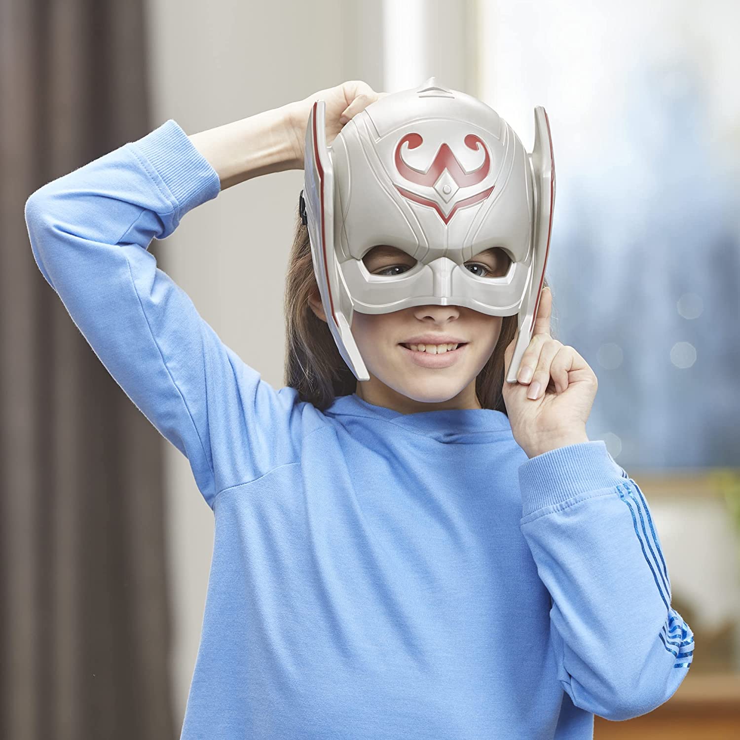 Marvel Studios’ Thor: Love and Thunder Mighty Thor Hero Mask Roleplay Toy for Kids Ages 5 and Up