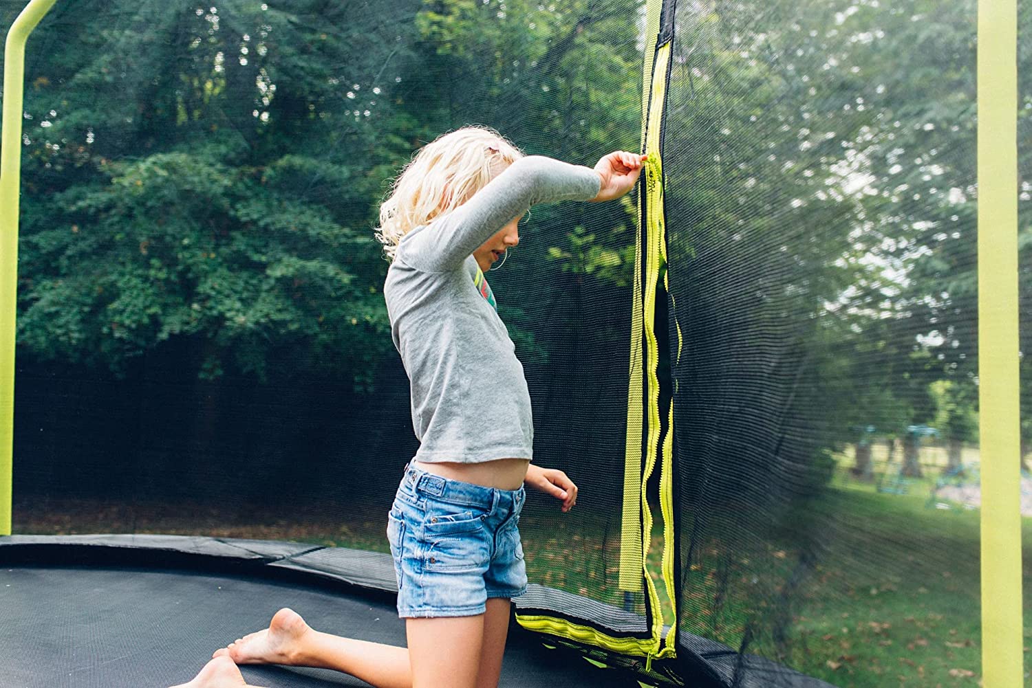 Plum 8ft trampoline net top