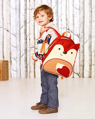 Skip Hop Zoo Little Kid Backpack, Fox for Kids Ages 3-6 Years