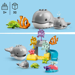 LEGO Duplo Wild Animals of The Ocean Building Kit For Ages 2+