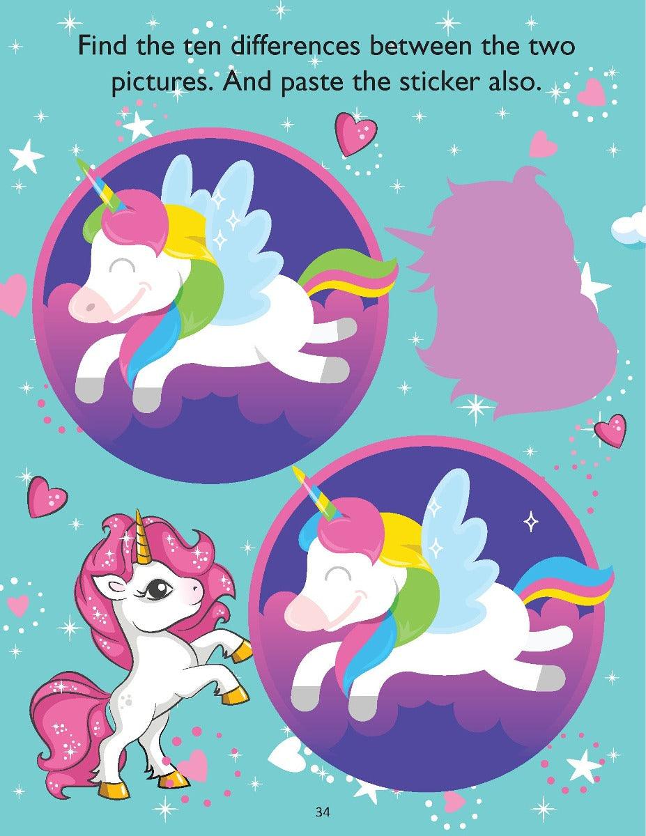 My Magical Unicorn Sticker and Activity Book for Children Ages 3 - 8 Years (English)