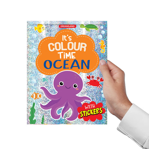 Dreamland Publications Ocean- It's Colour Time With Stickers main image 0