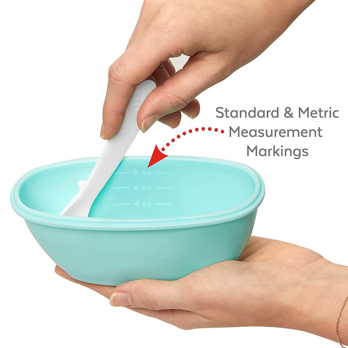 Skip Hop Easy-Serve Travel Bowl Teal - Weaning Accessory For Ages 0-3 Years