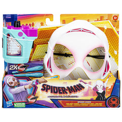 Marvel Spider-Man: Across The Spider-Verse Spider-Gwen Web-Shot Slinger Mask and Blaster Set for 5 Year Old and Up