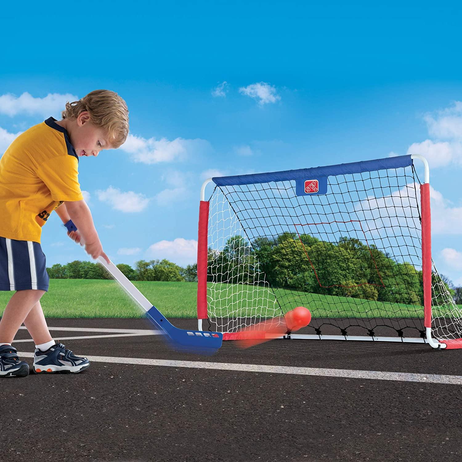 Step2 Kickback Soccer Goal and Pitch Back Outdoor Set for Kids - FunCorp India