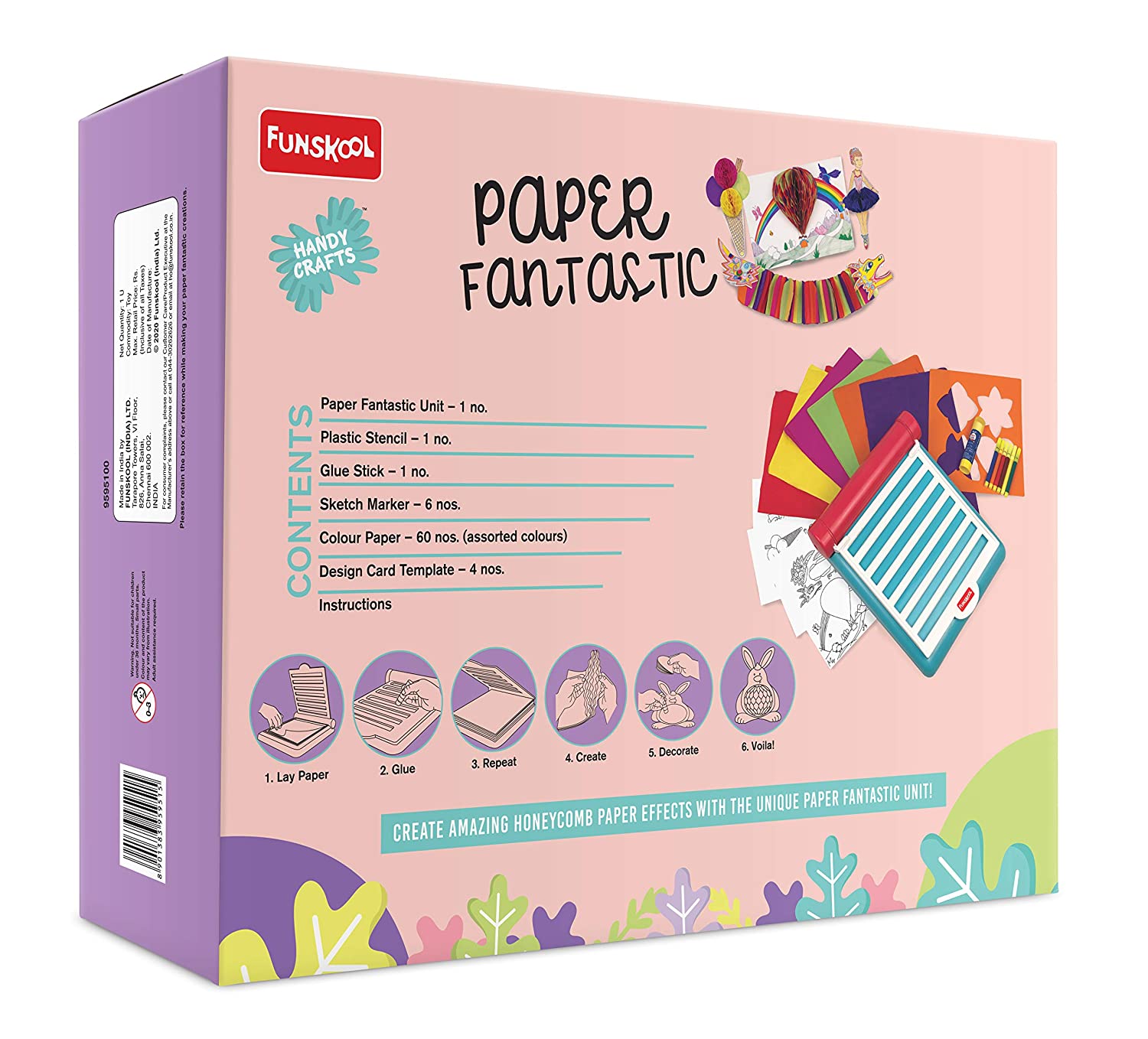 Funskool Handycrafts Paper Fantastic DIY Paper Art Activity Kit for Ages 7 and Above