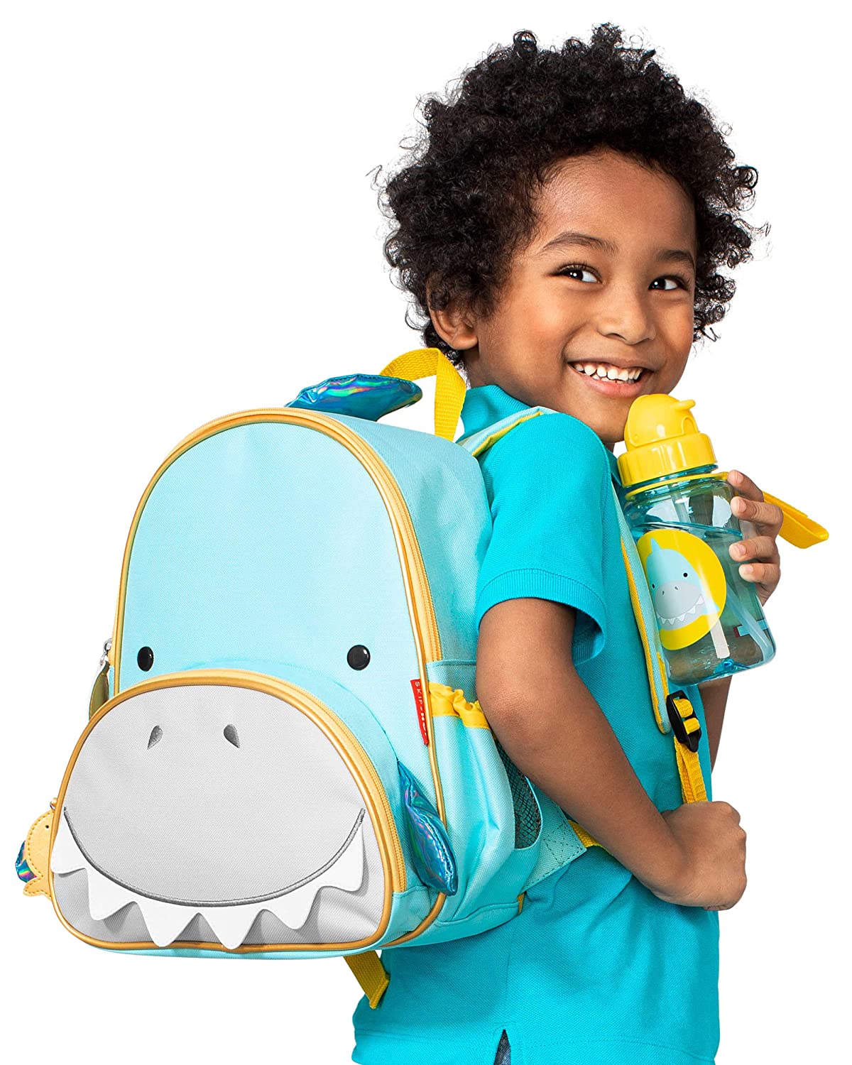 Skip Hop Zoo Little Kid Backpack, Shark for Kids Ages 3-6 Years