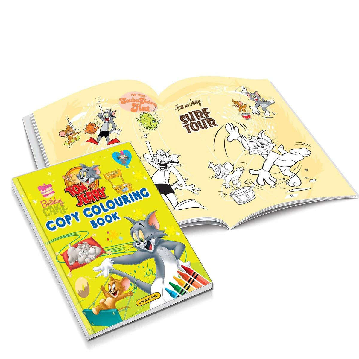 Dreamland Tom and Jerry Copy Colouring and Activity Books Pack - A Drawing Painting & Colouring Book For Kids - Pack of 3 Books(English)