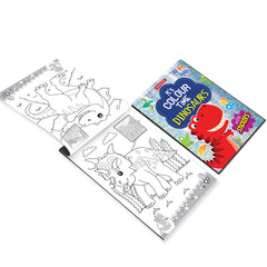 Dreamland Dinosaurs - It's Colour time with Stickers - An Activity Book For Kids Ages 3+