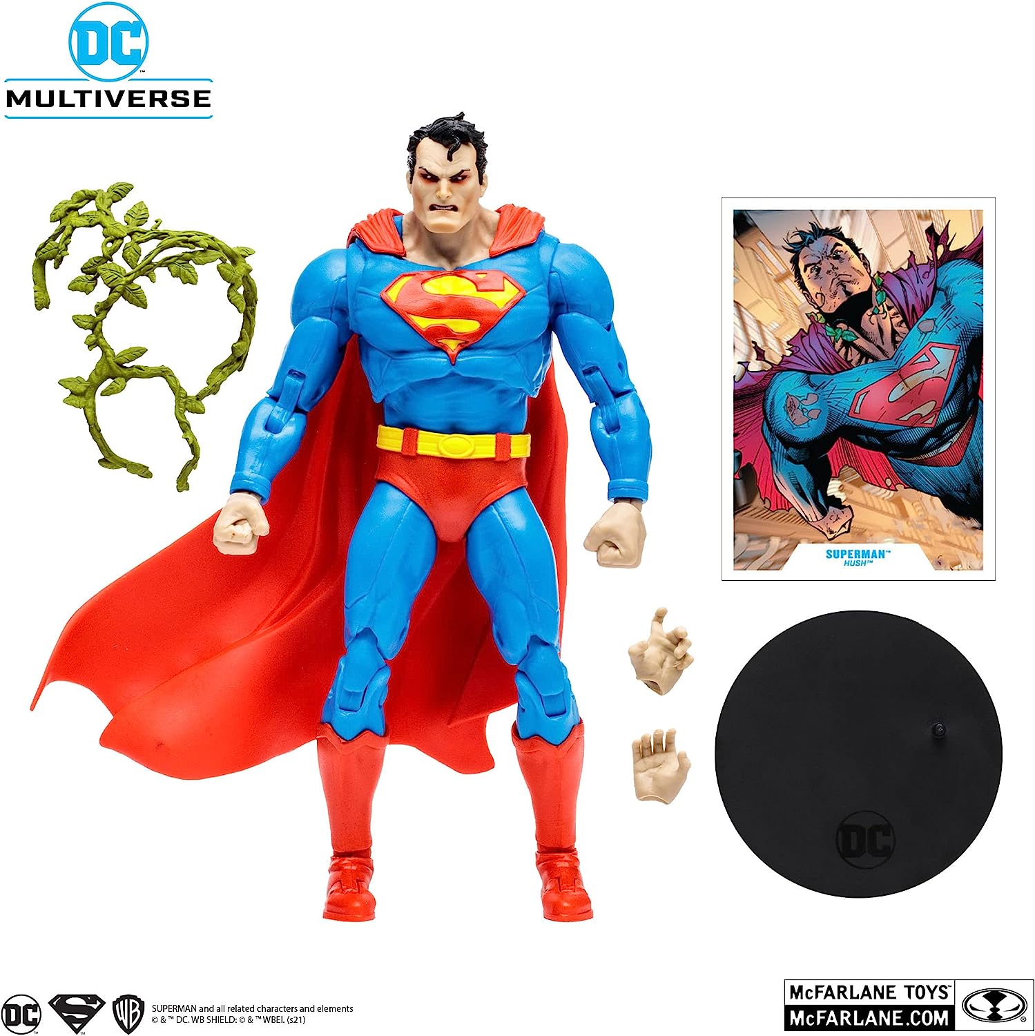 Mcfarlane Toys Hush Superman 7 Inch Angry Laser Eyes Variant Action Figure