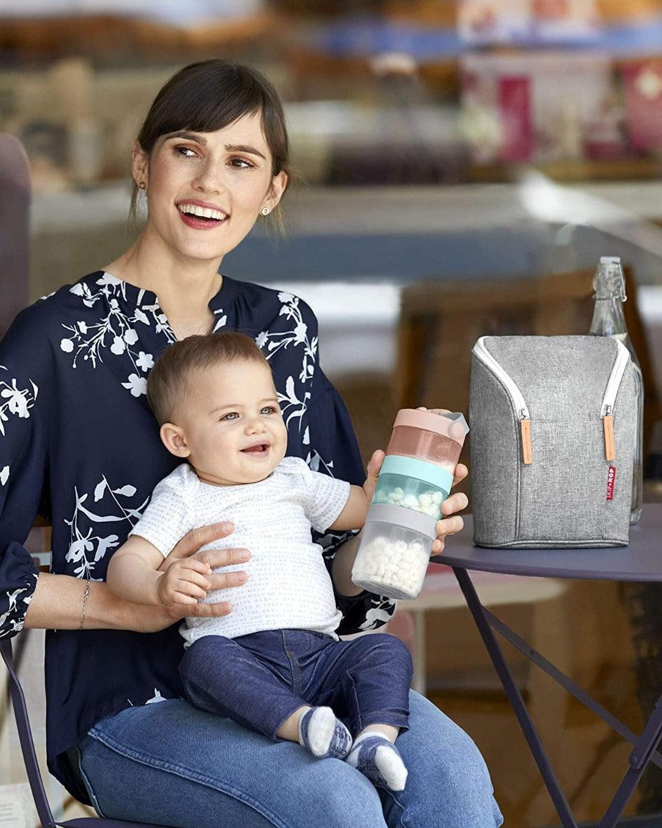 Skip Hop Grab & Go Food Storage Tower Multicolor - Weaning Accessory For Ages 0-3 Years
