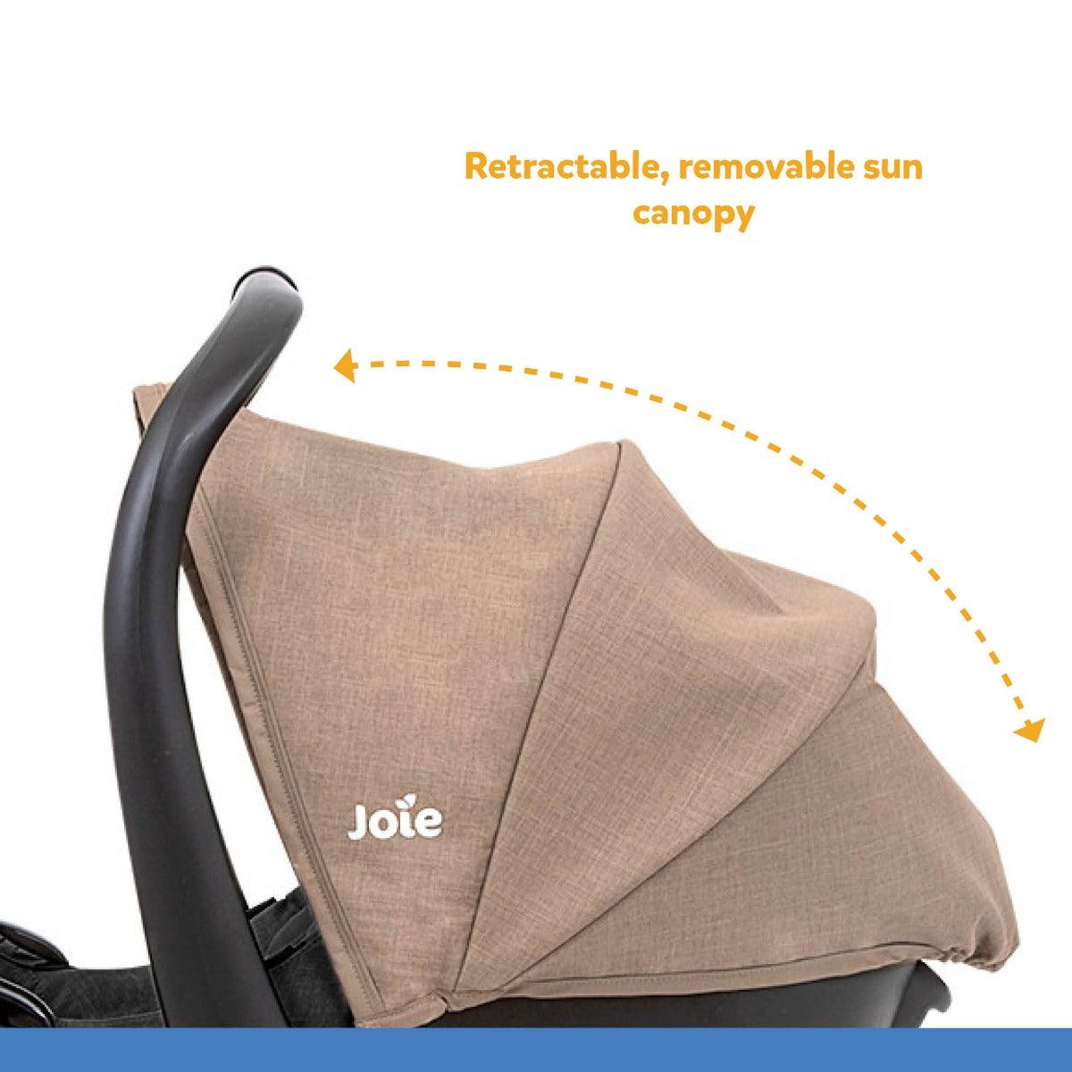 Joie Gemm Infant Carrier Mushroom - Suitable Rearward Facing Birth for Ages 0-1 Years