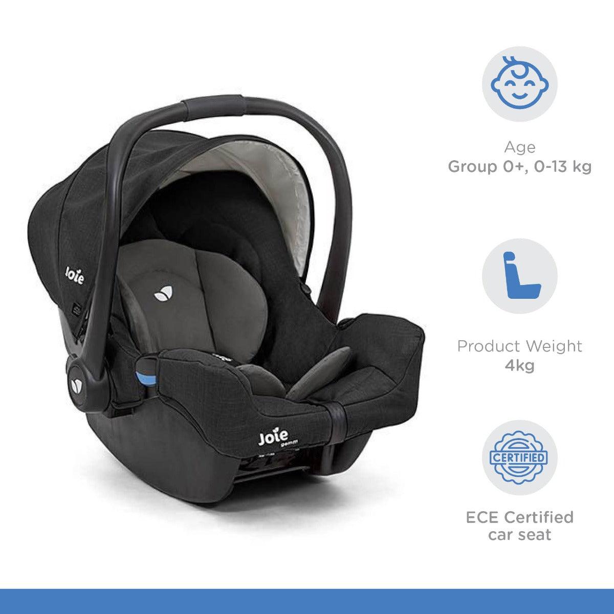 Joie Gemm Infant Carrier Shell - Suitable Rearward Facing Birth for Ages 0-1 Years