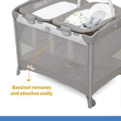 Joie Commuter Change & Bounce Baby Cot Nature's Alphabet - Playard For Ages 0-3 Years