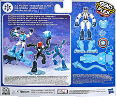 Marvel Avengers Bend and Flex Missions 6-Inch-Scale Captain America Ice Mission Figure with 2-in-1 Accessory for Ages 4 and Up