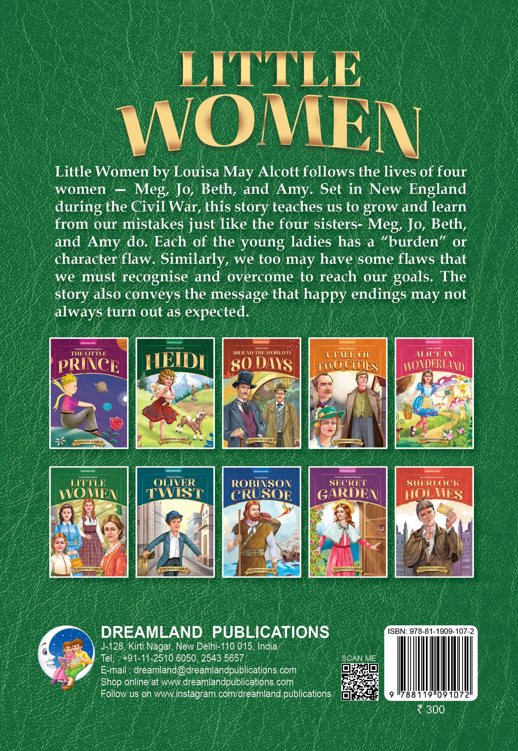 Dreamland Classic Tales Little Women - llustrated Abridged Classics for Children with Practice Questions