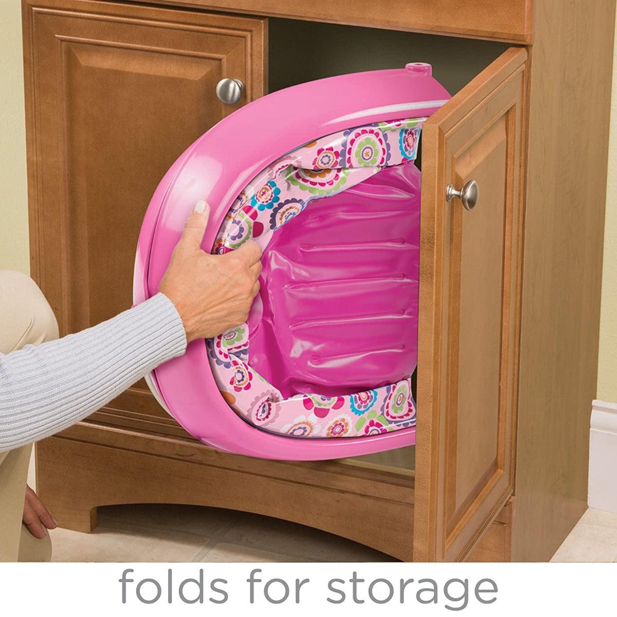 Summer Infant Easystore Comfort Tub Bath Tub Pink - Bath Tub For Ages 0-12 Months