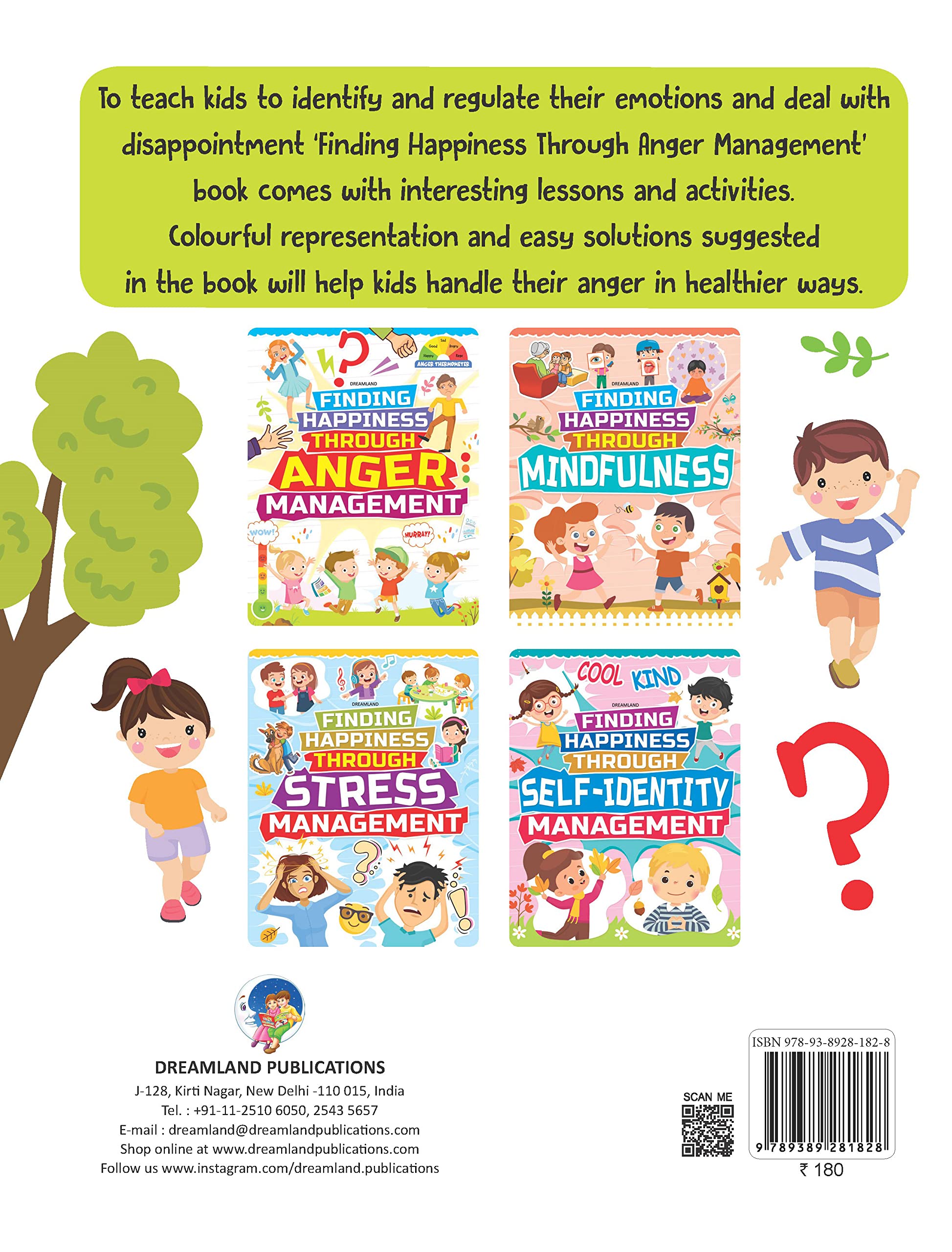 Dreamland Anger Management - Finding Happiness Series - An Interactive & Activity Book For Kids (English)