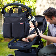 Skip Hop Duo Signature Black - Diaper Bags For Ages 0-2 Years