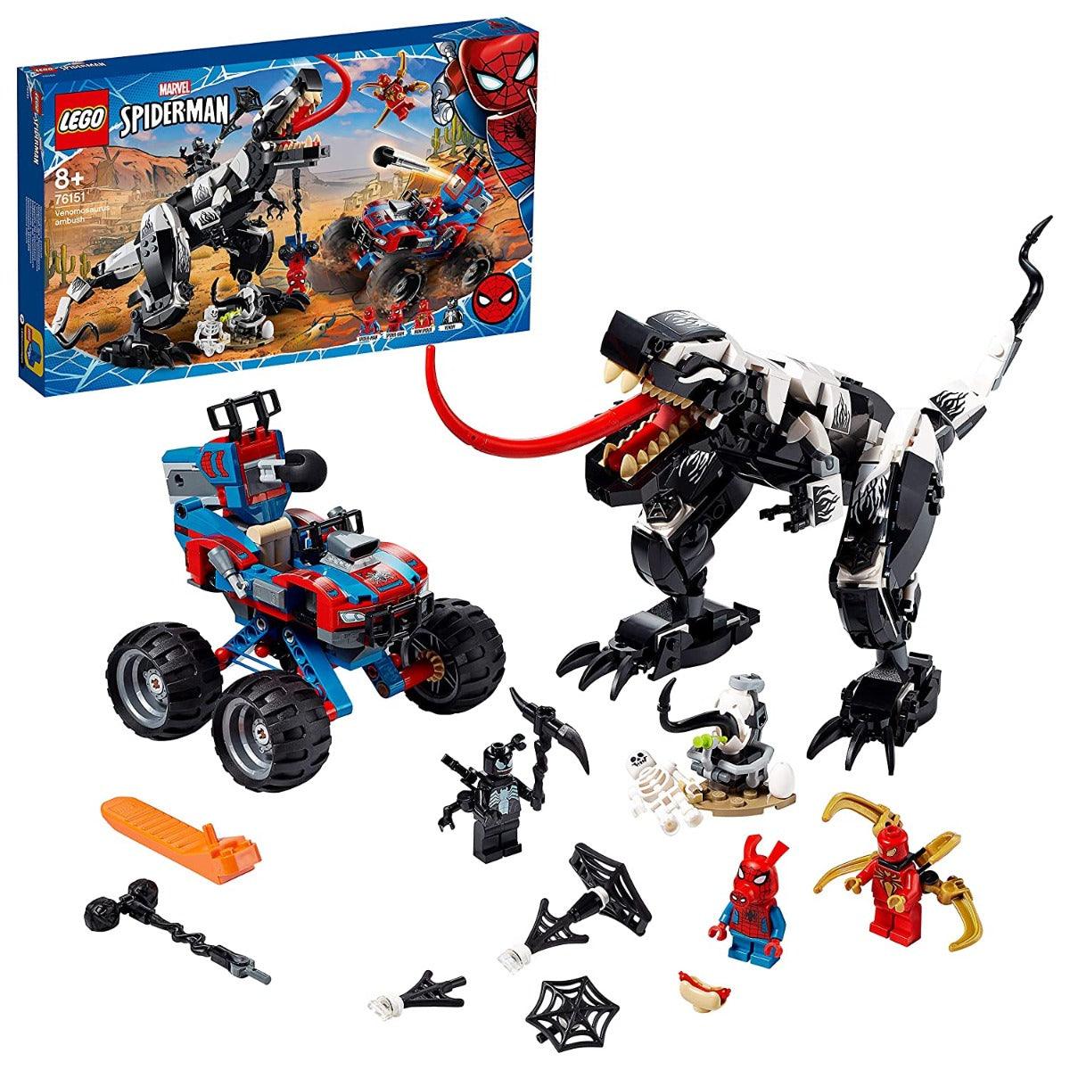 LEGO Super Heroes Marvel Spider-Man Venomosaurus Ambush Building Set For Ages 8+