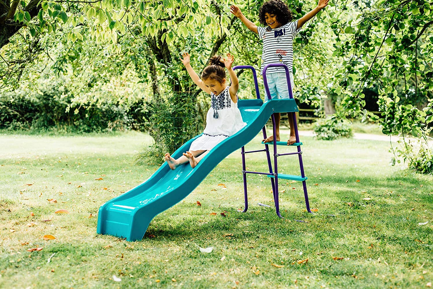 Buy Plum Haumea Wave Metal Outdoor Slide for Chldren Ages 3+