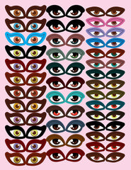 Make A Pretty Face with 100+ Stickers - Interactive Book for Kids Ages 5+ (English)
