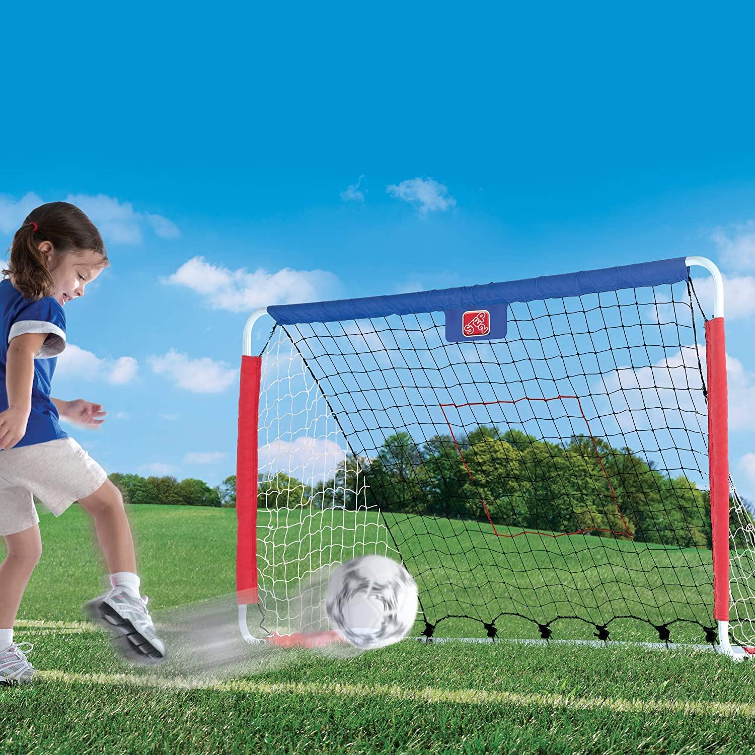 Step2 Kickback Soccer Goal and Pitch Back Outdoor Set for Kids - FunCorp India