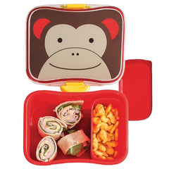 Skip Hop Zoo Back To School Monkey - Lunch Box For Ages 3-6 Years