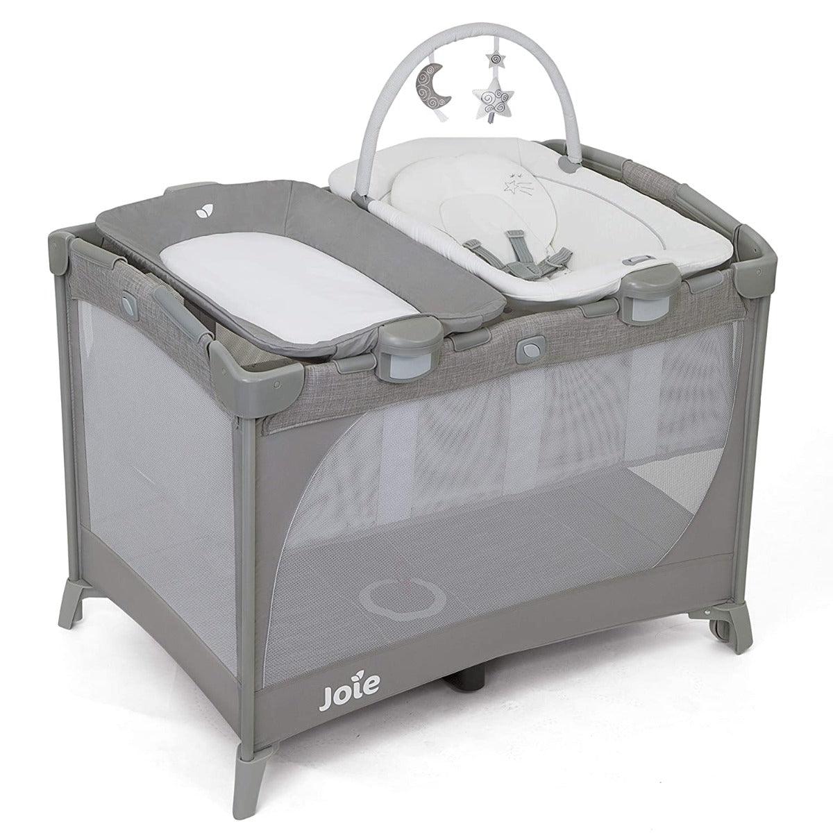 Joie Commuter Change & Bounce Baby Cot Starry Night - Playard For Ages 0-3 Years