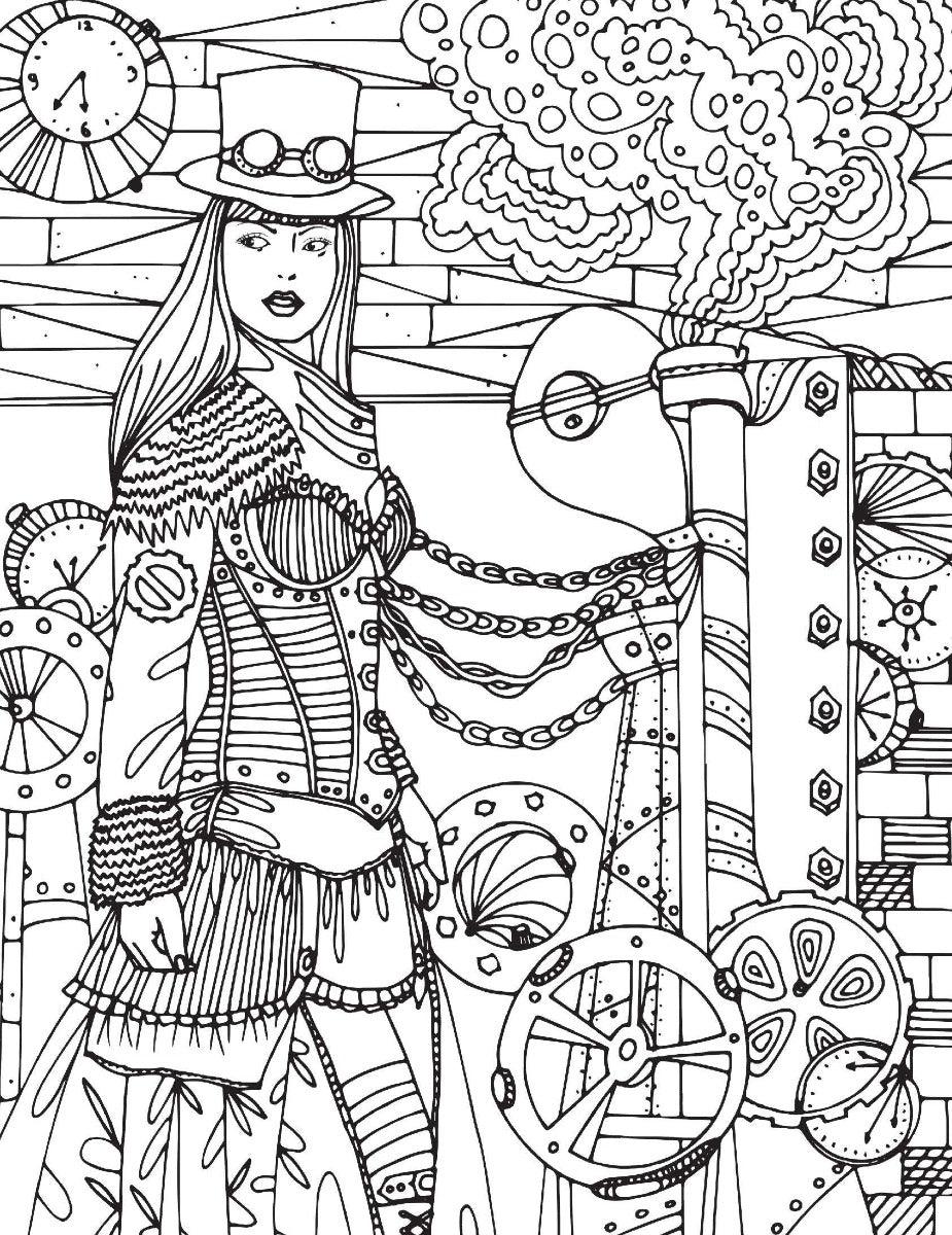 Dreamland Victorian Fashion Colouring Book - A Drawing Painting & Colouring Book For Adults (English)