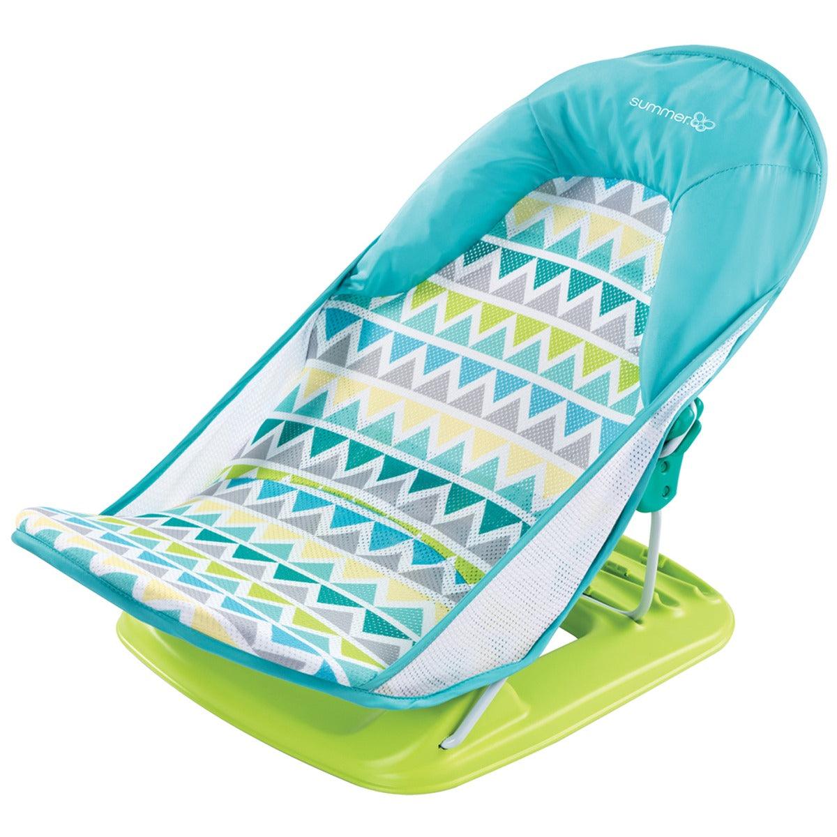 Summer Infant Deluxe Baby Bather Triangles Stripes - Bather For Ages 0-12 Months