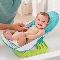 Summer Infant Deluxe Baby Bather Triangles Stripes - Bather For Ages 0-12 Months