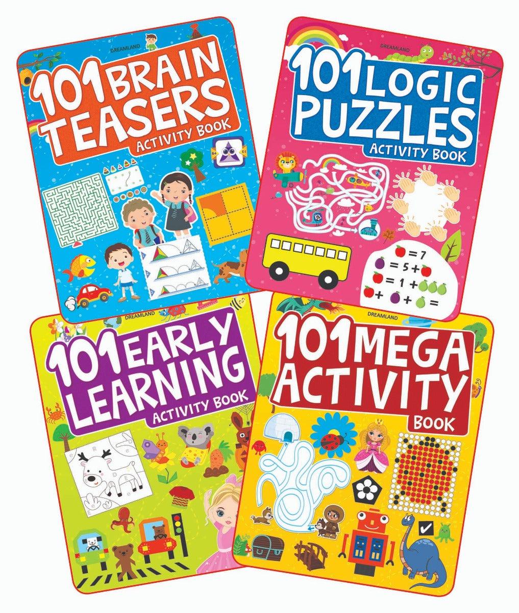 Dreamland 101 Activity Books - An Interactive & Activity Book For Kids - Set of 4 Books(English)