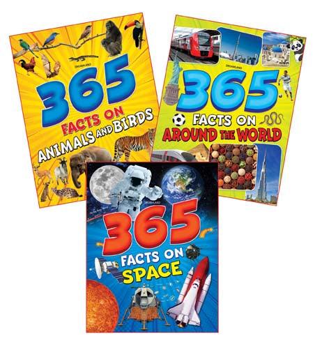 Dreamland 365 Facts Series - A Reference Book For Kids - Set of 3 Books(English)