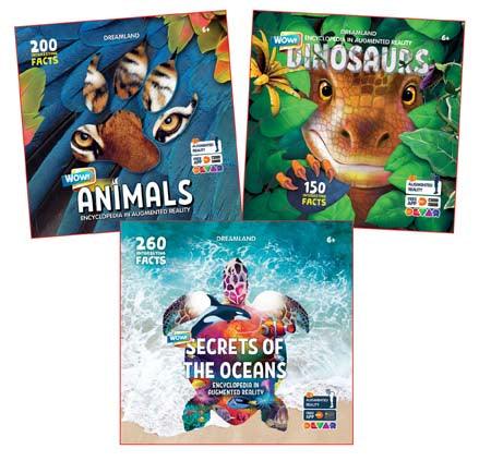 Dreamland Wow! Encyclopaedia In Augmented Reality Series - A Reference Book For Kids - Set of 3 Books(English)